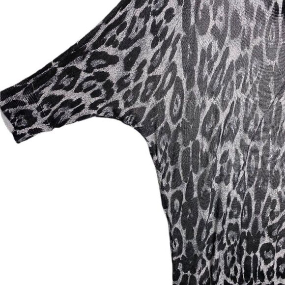 NWT INC Woman's 1X Leopard Sweater Tunic Top - Picture 3 of 6
